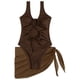 thumbnail image 1 of Gibobby Trajes de Baño Mujer Completo Traje de baño de tira de color sólido Falda corta Bikini de red Banda delgada Bikini ahuecado Traje de baño de biki(A,G), 1 of 5