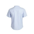thumbnail image 2 of SUNSIOM Hommes Chemises en Coton à Manches Courtes Col Rond Bouton T-shirt d'Été, 2 of 5
