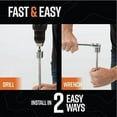 thumbnail image 4 of Screw in Tent Stake for Sand and Loose Ground | Premium Drill Driven Ground  Earth Screws | Sand Screw  | 4X GroundGrabba Pro 1 Stakes, 4 of 7
