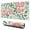 Pink Flowers And, variant on Pink Flowers and Leaves Desk Mouse Pad Pad Mouse Waterproof Washable for Office Home Work Gaming Table Tables Mouse Pad Rubber Base Mousepad with Stitched Edges 35.4x15.7inches