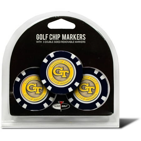 Team Golf NCAA Georgia Tech 3 Pack Golf Chip Ball Markers