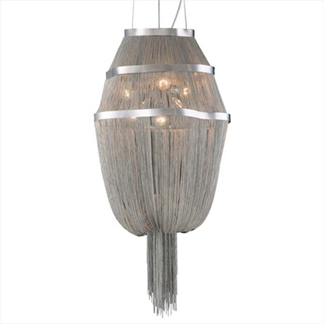Lustres Formae 6 Lumière Incandescente 60W en Nickel Satiné