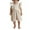 Beige, variant on Ltctricy Toddler Baby Girl Clothes Infant Newborn Ruffle Sleeve Square Neck Linen Short Rompers Summer Casual Jumpsuits