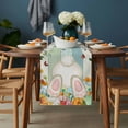 thumbnail image 2 of Easter Table Runner - 36 Inch Long, Kitchen Dining Table Runner Dresser Scarves, Spring Watercolor Eggs Country Tulip Wooden Grain Farmhouse Decor for Coffee Tables Wedding Party Banquet, 2 of 8