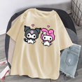 thumbnail image 1 of Cartoon Kuromied Devil Print Fashion Short Sleeve Women's T-Shirtpangjing, 1 of 4