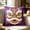 Purple, variant on Miwamany Traditional Lion Head Pillow Cushion Cover, Flock Decorative Throw Pillowcase, Asian Cultural Home Decor Accent for Living Room Bedroom Sofa