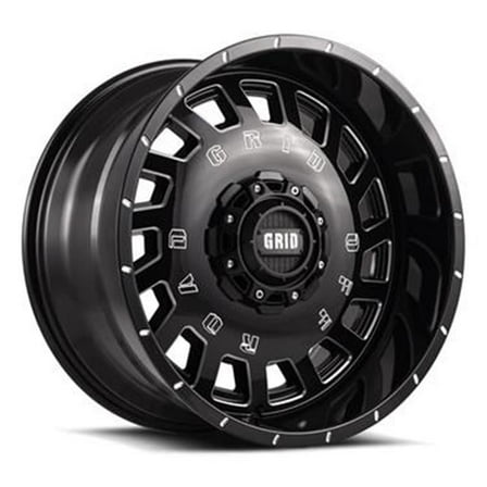 429645G356 20 x 9 in. GD03 Wheel Gloss Black with Milled Accents