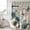 Light Brown, variant on Teal Tulip Butterfly Shower Curtain, Waterproof Shower Curtains for Bathroom, Beige Turquoise Floral Farmhouse Wooden Washable Fabric Bathtub Curtain Set Bath Decor with 12 Hooks 72"x78"