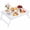 White, variant on Lorveina Bamboo Bed Tray Table with Folding Legs Breakfast Serving Tray Laptop Desk for Bed Sofa Eating and Snacks, Natural