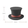 thumbnail image 2 of Tapón de botella con forma de sombrero de copa, tapón de vino reutilizable de grado alimenticio para soda (negro) Hugtrwg  Libre de BPA, 2 of 6