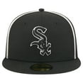 thumbnail image 2 of Men's New Era Black Chicago White Sox Soutache 59FIFTY Fitted Hat, 2 of 5