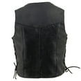 thumbnail image 2 of Milwaukee Leather SH2011L Kids Black Classic Side Lace Three Snap Leather Vest 5X-Large, 2 of 7