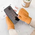 thumbnail image 4 of Luxalzxs Smart USB Rechargeable Heated Gloves Winter Cold Protection Warmth Flap Fingerless Knitting Heating Gloves Mittens, 4 of 5