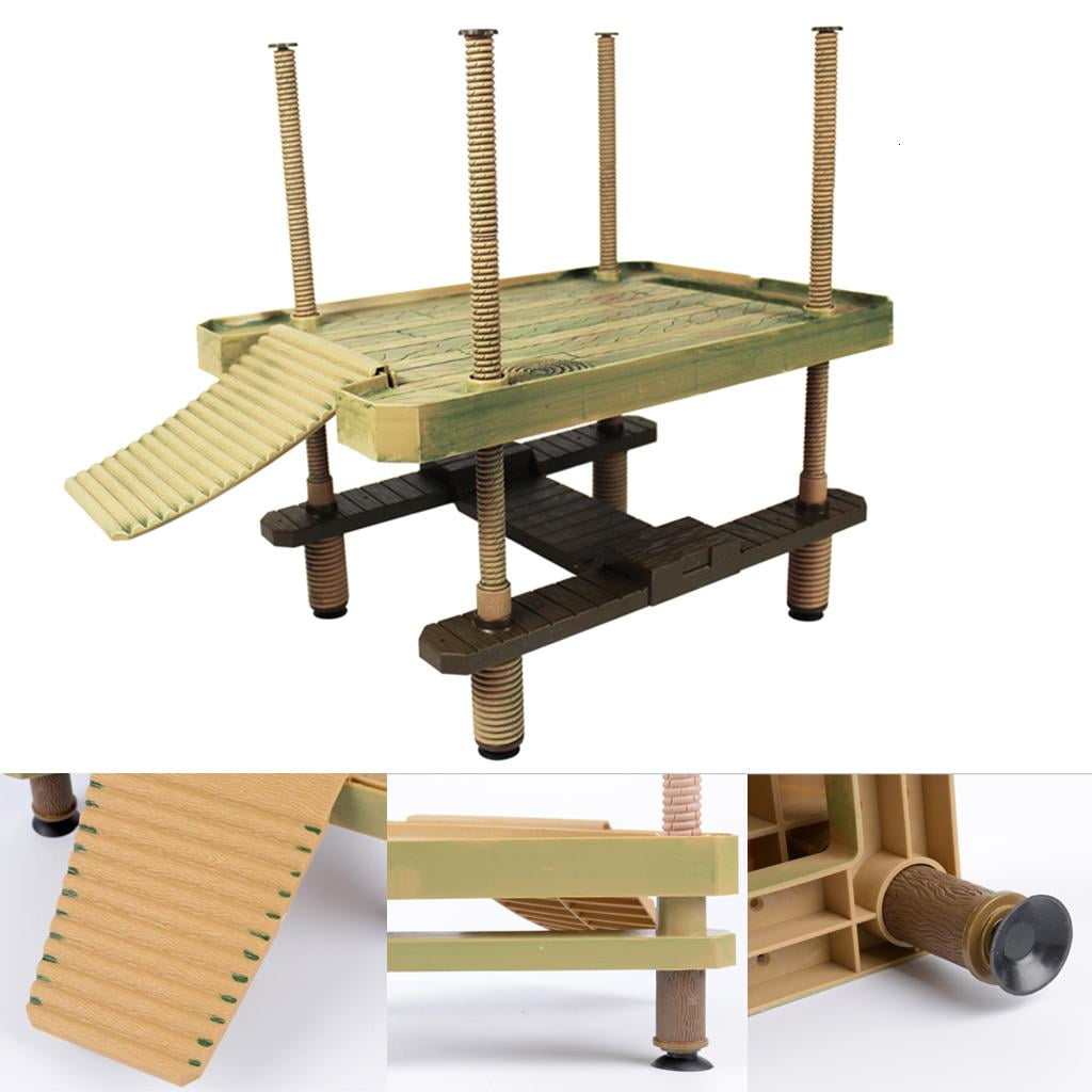 Giaone Pet Small Platform for Turtle Basking Stand for Play Climbing Toys for Re