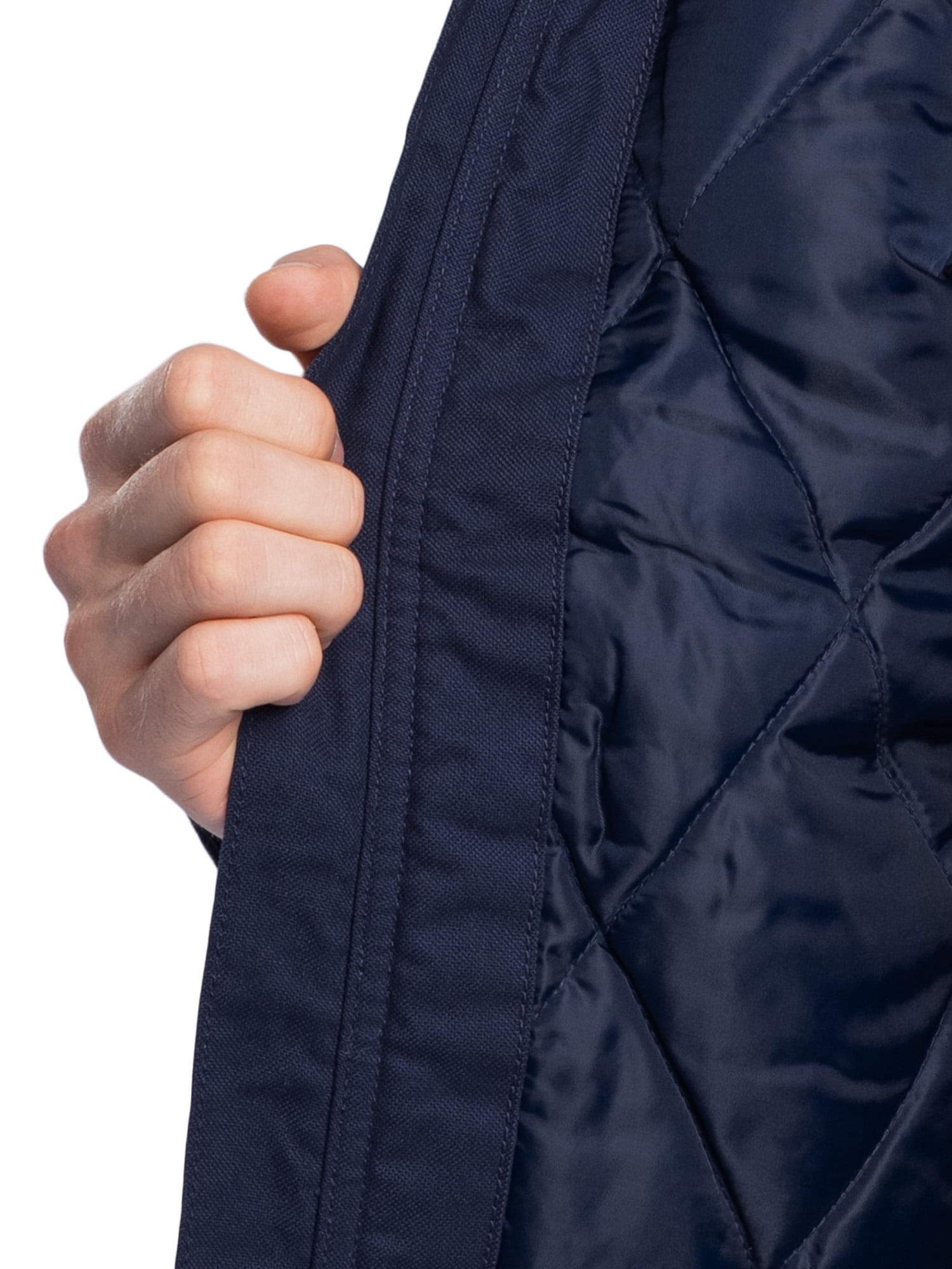 Wrangler Workwear Men's Quilted Lined Work Shirt Jacket with Hood, Size S-5XL (Men's and Big Men's)