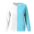 thumbnail image 4 of Long Sleeve T Shirts For Women Women's Blouses Clearance Print Round Neck Pullover Long Sleeve Casual Sweatshirt, 4 of 4
