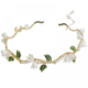 thumbnail image 1 of Diadema de flores para mujeres y niñas, diadema bohemia de hoja dorada, accesorios de hadas para boda, tocado, corona nupcial (floral), 1 of 5