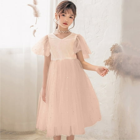 

Kids Children Long Dresses For Girls Star Printed Casual Dress Big Girl Clothes Summer Sleeveless Dress