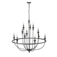 thumbnail image 4 of 28012-MB Millennium Lighting Emery - 12 Light Chandelier-40.2 Inch Tall and 40.2 Inch Wide-Matte Black Finish, 4 of 7
