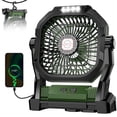 thumbnail image 2 of Ventilador de camping ROSHOPI recargable de 20000 mAh con luz LED verde, 2 of 9