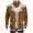 Yellow, variant on ZCFZJW Mens Long Sleeve Fuzzy Warm Coats Casual Open Front Cardigan Outwear Coat Trendy Lapel Collar Sherpa Fleece Lined Thicken Jackets with Pockets Coffee L