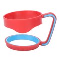 thumbnail image 1 of Mug Handle, Anti Slip Double Circle Cup Handle  For 30oz Cup Red, 1 of 8