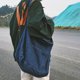 thumbnail image 2 of Bolso de tela vaquera con asa, estilo retro, bandolera de gran capacidad, bolso de hombro, 2 of 4