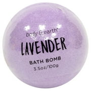 Body & Earth Relaxing, Nourishing and Luxurious Lavender Bath Bomb, 3.5 oz.