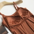 thumbnail image 6 of UoCefik Built In Bra Tanks for Women Trendy Adjustable Spaghetti Strap Camisole Tops Basic Padded 2025 Undershirts Casual Yoga Tops Brown M, 6 of 7