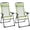 Green, variant on Resenkos Folding Patio Dining Chairs Set Of 2 - Black Outdoor Deck Chairs With Adjustable Sling Backs, Versatile Camping Chairs, Green