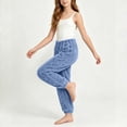 thumbnail image 6 of akafmk Kids Flannel Pants Boys Girls Fleece Pj Bottoms Soft Warm Fall Winter Joggers with Comfortable Cuffs Loungewear Sleep Pants 2-11 Years, 6 of 7