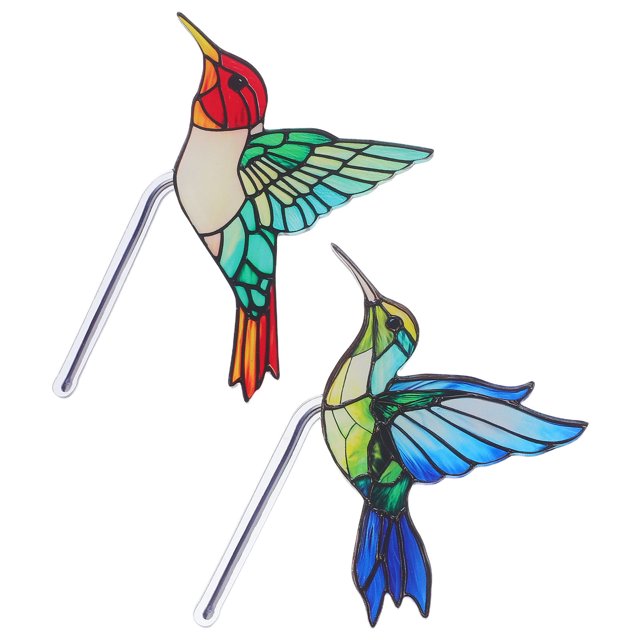 FUTUREORYY 2Ud De Pájaros En Acrílico Para De Macetas Y Jardín Exterior