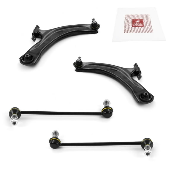 Metrix Premium Chassis Parts - 4 PC Front Lower Control Arm & Front Sway Bar Stabilizer End Link Kit Fits 08-13 Nissan Rogue, 14-15 Rogue Select, RK621452, RK621453, K750268, K750267