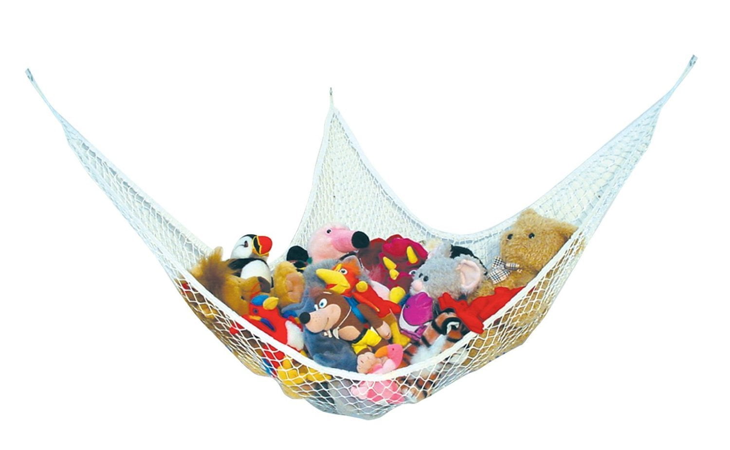 Estilo Jumbo Toy Hammock Net Organizer, Mesh Hanging Organizer For Dolls, Teddy Bears, Stuffed