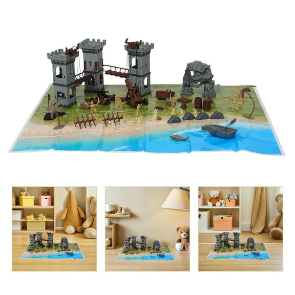 OUNONA 293-Piece Multi-Color Plastic Building Blocks Set for Kids - Educational, Model Construction and Decorative Play