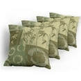 thumbnail image 5 of Ambesonne Asian Themed Throw Pillow Cover 4 Pack, Vintage Oriental Style, 18", Green, 5 of 7