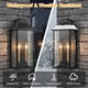 thumbnail image 4 of Farol de pared para exteriores Lawyettle, 52 cm, color negro, 4 of 8