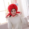 thumbnail image 3 of Anime Movie Red Octopus Head Hat Cosplay Props Accessories Plush Head Fancy Taiyaki Cosplay Cap, 3 of 8