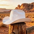 thumbnail image 4 of USA 250th Anniversary Cowboy Hat for Men Women Retro Felt Western Patriotic Hat America 250 Years Birthday Celebration Gift 1776-2026 Wide Brim Sun Cap, 4 of 5