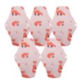 thumbnail image 2 of 5 Packs Bamboo Charcoal Cloth Menstrual Pad, Soft Waterproof Washable Cloth Menstrual Pad With Strong Absorbency, Comfortable, , , Breathable, Suitable for Heavy, 2 of 7