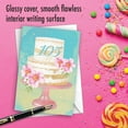 thumbnail image 5 of NobleWorks 105th Milestone Birthday Greeting Card with 5 x 7 Inch Envelope (1 Card) Number Cake 105 C10107MBG, 5 of 6