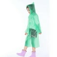 thumbnail image 6 of MEZZALL Summer Autumn Boys Girls Rainwear Plain Color Buttoned Thick Poncho Cartoon Raincoats Rain Ponchos Toddler Trenchcoat Versatile / One Size, 6 of 8