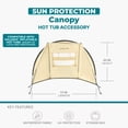 thumbnail image 3 of Bestway SaluSpa Sun Shade Canopy Accessory for Round Inflatable Hot Tub Spas, 3 of 11