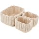 thumbnail image 1 of Cesta de almacenamiento de algodón, caja de almacenamiento, oficina Beige, baño, organizador de armario para habitación de niños, 3 uds., 1 of 5