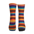 thumbnail image 2 of Unisex Mexican Sarape Pattern Novelty Ankle Socks Colorful ComfortSoft Lightweight Sports Athletic Socks, 2 of 7