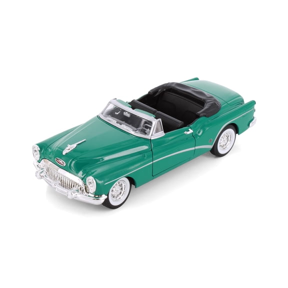 1953 Buick Skylark Opened Convertible, Turquoise Green - Welly 24027C/H/4D - 1/24 Scale Diecast Model Toy Car