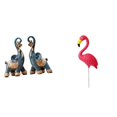 thumbnail image 1 of Escultura Moderna De Resina De Elefante Y Flamenco, Adorno Artesanal Coleccionable Para Escritorio, Estantería, Hogar, Oficina, Jardín, Decoración, Regalos., 1 of 8