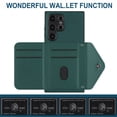 thumbnail image 4 of TECH CIRCLE Wallet Case For Galaxy S23 Ultra with Card Holder,Flip Premium PU Leather Magnetic Clasp Kickstand Heavy Duty Protective Cover with Wrist Strap for Samsung Galaxy S23 Ultra 6.8" 2023,Green, 4 of 7