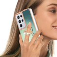 thumbnail image 5 of Funda para Samsung Galaxy S21 Ultra 5G con galvanoplastia de doble cara IMD y soporte para anillo (sonrisa), 5 of 5