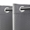 thumbnail image 2 of Superior Shimmer Blackout Curtains, Grommet Header, Set of 2, 52" X 96", Silver, 2 of 6